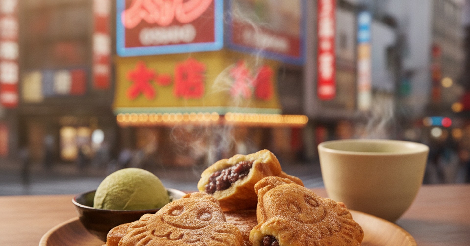 ミャクミャク焼き、難波駅前に登場！万博人気メニューを味わおう